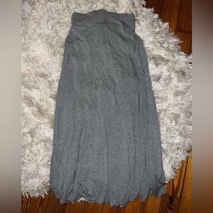 GREY LONG MAXI SKIRT FOREVER 21 sz M